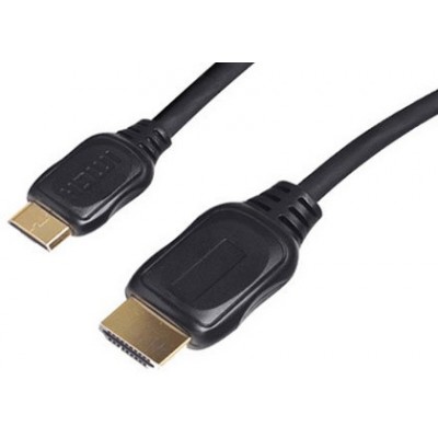 Cordon HDMI 1.4 mâle A mâle  C mini HDMI contacts dorés – 1m00