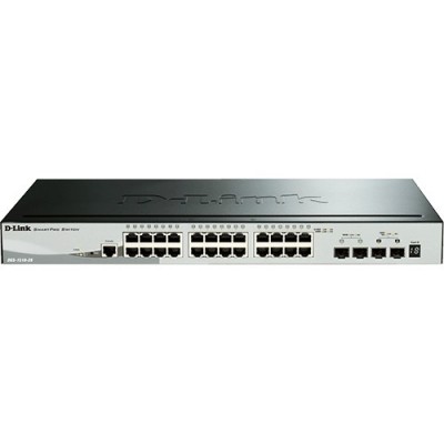 Smartswitch D-Link 24 ports gigabit + 2 ports SFP +2 ports SFP+ rackable