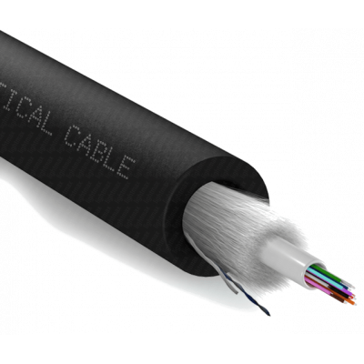 Câble fibre optique monomode OS2 G652D 4 brins intérieur extérieur LSZH code couleur FT