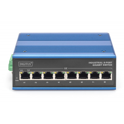 Switch industriel non manageable 8 ports POE+ 10/100/1000Mbits/s