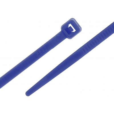 Serre-câbles nylon 2.5 mm x 100 mm bleu par 100 pièces