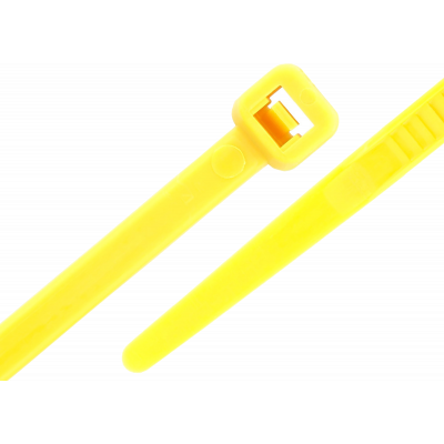 Serre-câbles nylon 2.5 mm x 100 mm jaune par 100 pièces