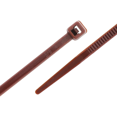 Serre-câbles nylon 2.5 mm x 100 mm marron par 100 pièces