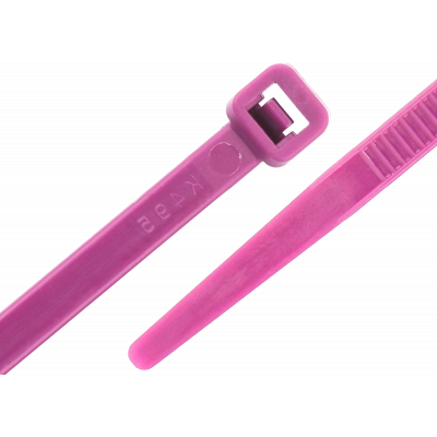 Serre-câbles nylon 2.5 mm x 100 mm violet par 100 pièces