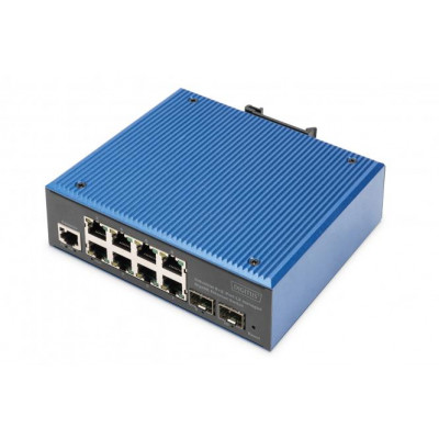 Switch industriel 8+2 ports L2 administrable Gigabit Ethernet