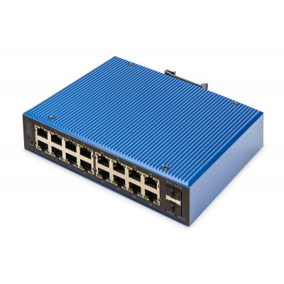 Commutateur industriel Gigabit Ethernet L2 Managed 16+2 ports 16 ports RJ45 POE + 2 ports SFP