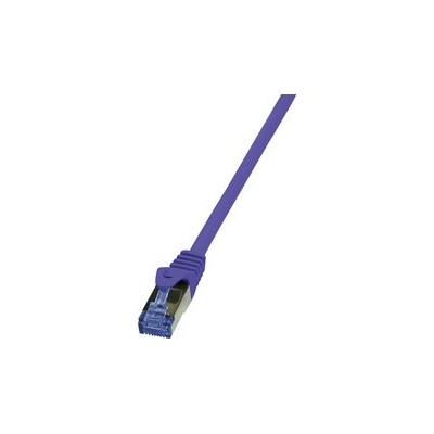 Cordon Catégorie 6A S/FTP LSZH snagless violet – 0m20